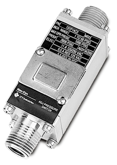 231P NEMA 4X & 13 Pressure Switch/Internal Adjustment
